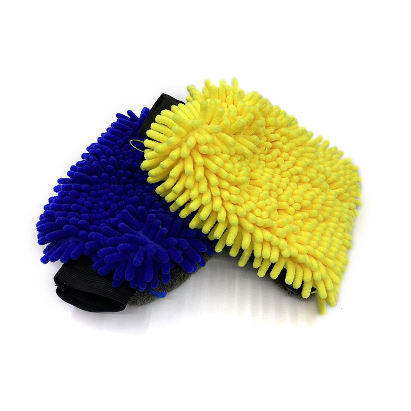 ถุงมือล้างรถ Chenille กันน้ำ