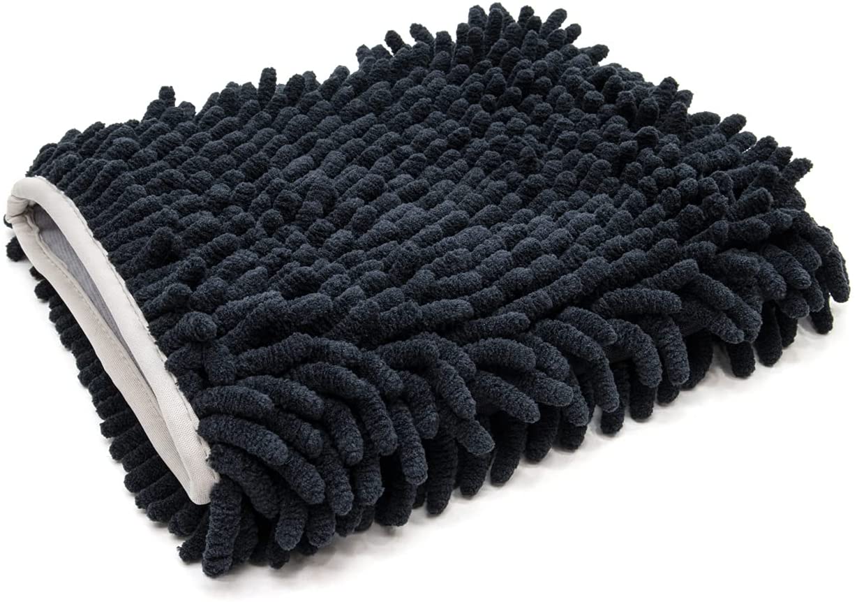 ไมโครไฟเบอร์ Super Absorption Glove Chenille Car Care Tool Polishing Clean Mitt