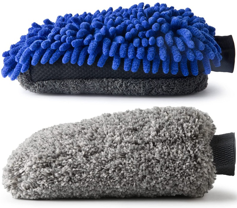 ถุงมือล้างรถไมโครไฟเบอร์ Scratch Free Car Washing Supplies