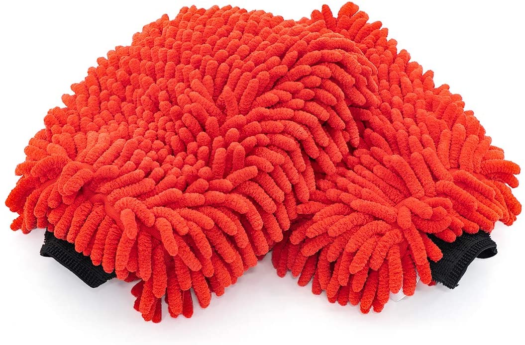 ถุงมือล้างรถไมโครไฟเบอร์ Soft Chenille ระดับพรีเมียม